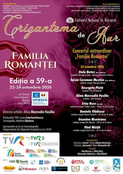 crizantema-de-aur-2026.-2jpg-424x600 Gala Laureaților „Crizantema de Aur” 2026, la Târgoviște. Artiștii și programul ultimei seri de festival